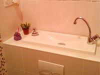 WiCi Bati Handwaschbecken für Hänge WC - Herr D (Frankreich - 33) - 3 auf 3 (nachher)